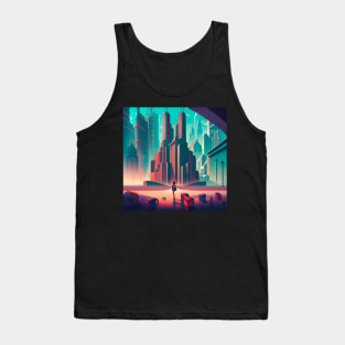 Art deco city art Tank Top